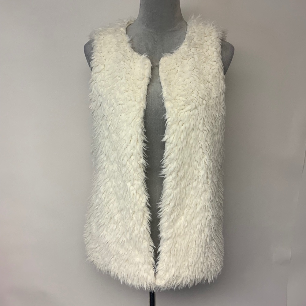 Charlotte Russe Vest Faux Fur 70s Vibe Punk Hippie Boho Festival Womens SZ S
